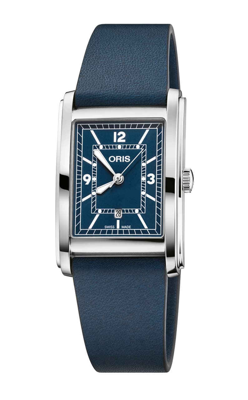 Rectangular Titan Day Date 01 585 7622 7064 07 8 24 77 Oris