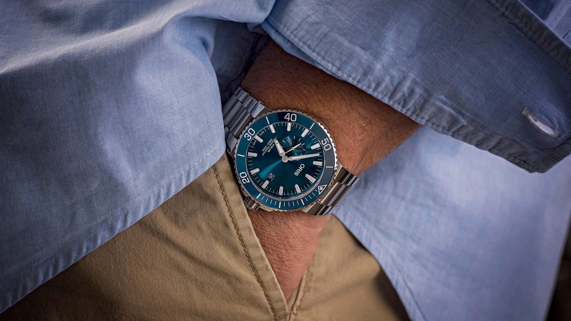 Oris small second diver best sale