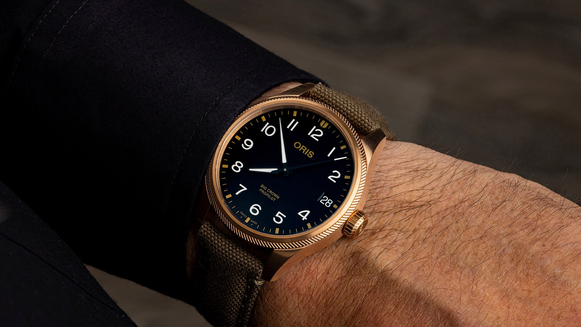 Oris Big Crown ProPilot Big Date Bronze