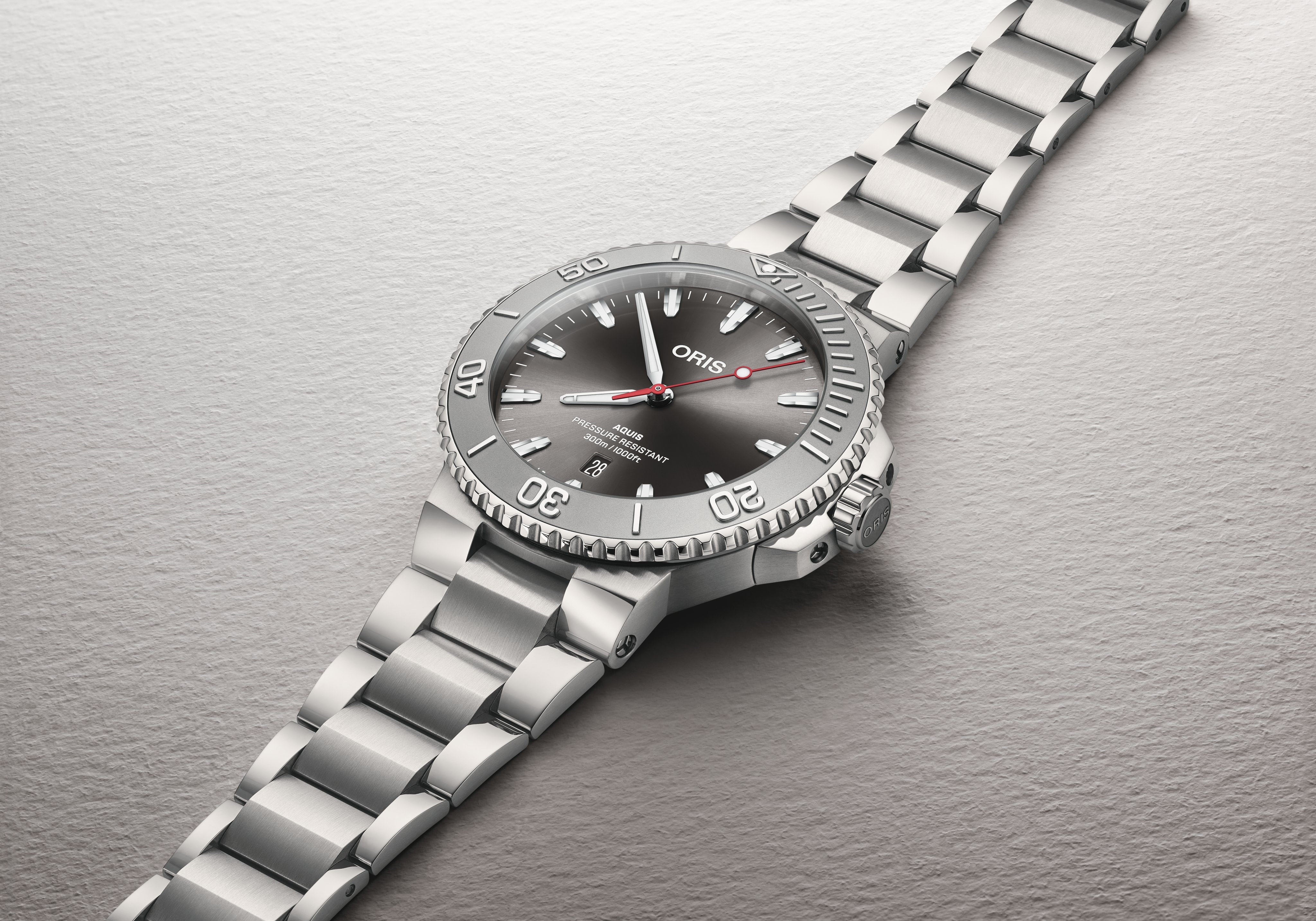 Oris Aquis 01 733 7789用シルバーベルト 23mm Oris Aquis 01 733 7789用シルバーベルト 23mm