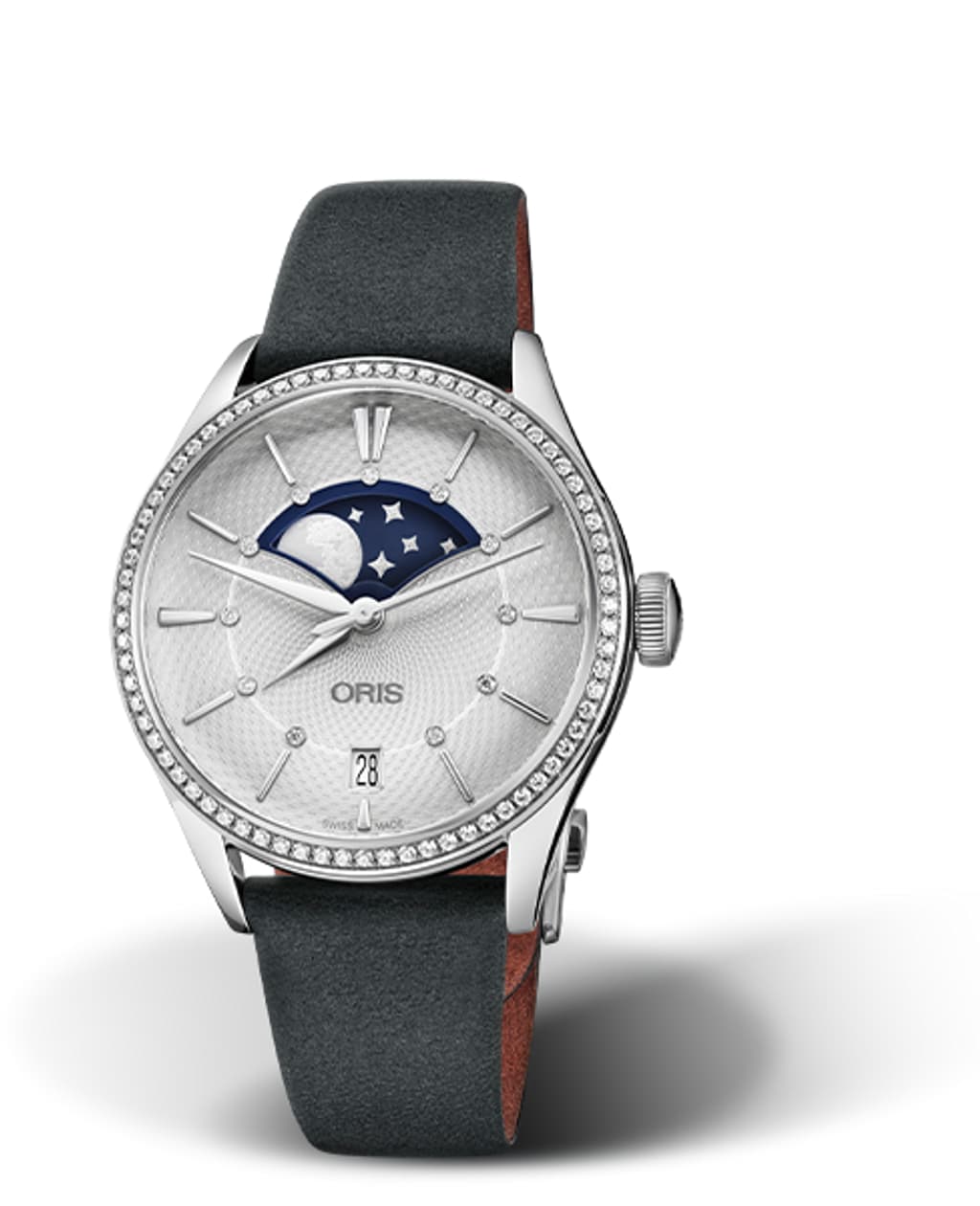 Vertical image of  Artelier Grande Lune, Date Diamonds