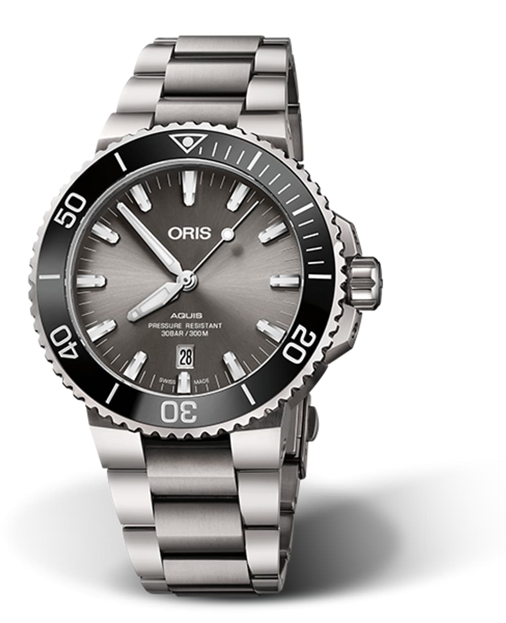 Vertical image of Aquis Titanium Date