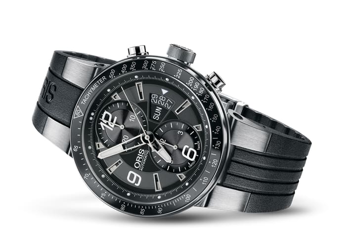 Bracelet De Montre Caoutchouc PU Souple 24 Mm - Gris - Compatible Oris TT1/F1 Et Panerai - Neuf