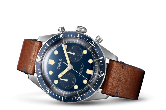 Image of Divers Sixty-Five Chronograph Bucherer Blue Editions