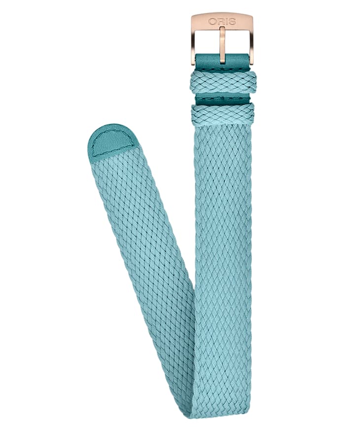 Image of Bracelet en textile bleu