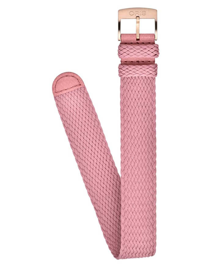 Image of Bracelet en textile rose