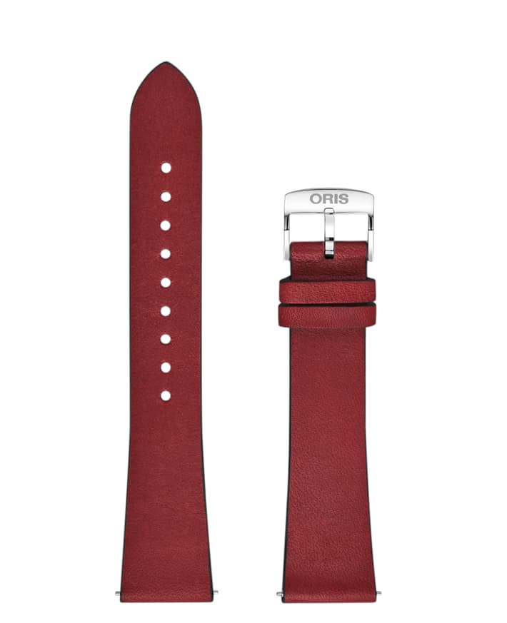 Image of Leather strap red